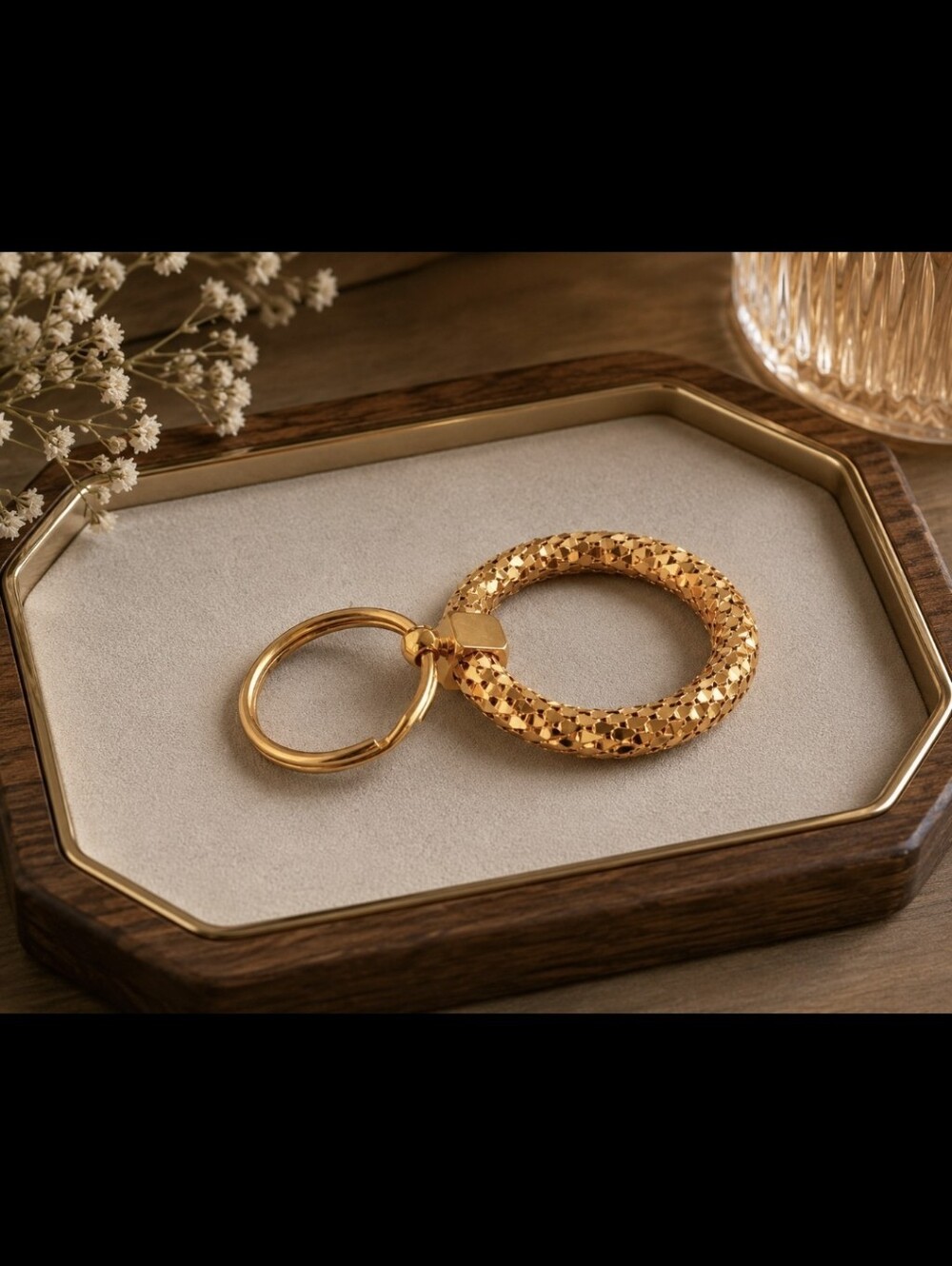 Whiting And Davis Gold Keychain Style